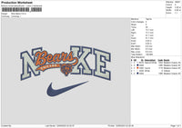 Nike Bears Embroidery File 6 sizes