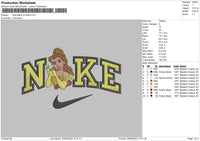 Nike Belle V2 Embroidery File 6 sizes