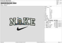 Nike Robot 2601 Embroidery File 6 sizes