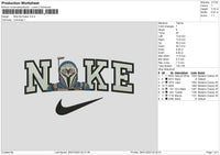 Nike Robot 2601 Embroidery File 6 sizes