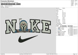 Nike Robot 2601 Embroidery File 6 sizes