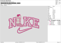 Nike Boots Cowboy Embroidery File 6 sizes