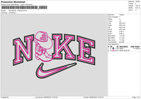 Nike Boots Embroidery File 6 sizes