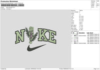 Nike Bouqet Embroidery File 6 sizes