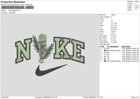 Nike Bouqet Embroidery File 6 sizes