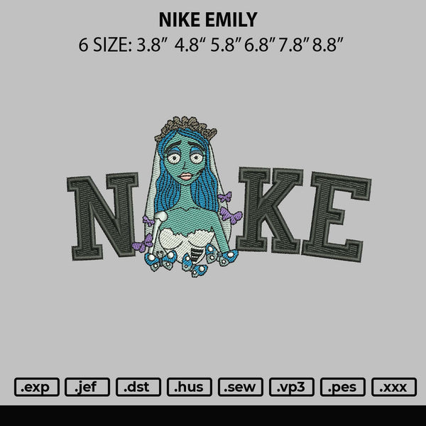 Nike Emily Embroidery File 6 sizes