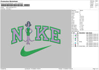 Nike Celia Embroidery File 6 sizes