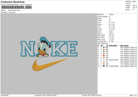 Nike Donald 2611 Ebroidery File 6 sizes