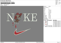 Nike Freddy 2610 Embroidery File 6 sizes