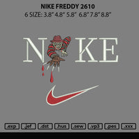 Nike Freddy 2610 Embroidery File 6 sizes