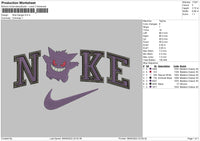 nike ganger Embroidery