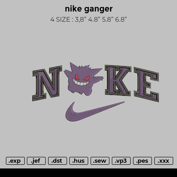 nike ganger Embroidery