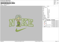 Nike Grandma 03 Embroidery File 6 sizes