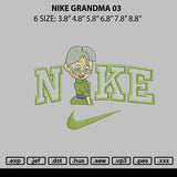 Nike Grandma 03 Embroidery File 6 sizes