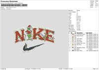 Nike Grinch V07 Embroidery File 6 sizes