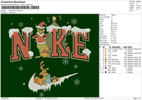 Nike Grinch V8 Embroidery File 6 sizes