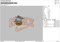 Nike Hk Pumpkin Embroidery File 6 sizes