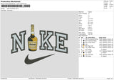 Nike Hennessy Embroidery File 6 sizes