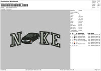 Nike Car 2311 Embroidery File 6 sizes