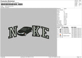 Nike Car 2311 Embroidery File 6 sizes