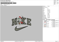 Nike Jack Xmas Embroidery File 6 sizes