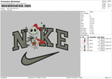 Nike Jack Xmas Embroidery File 6 sizes