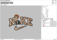 Nike Johny Embroidery File 6 sizes