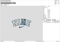 Nike Kentucky Embroidery File 6 sizes