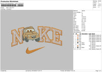 Nike Luigi002 Embroidery File 6 sizes