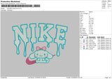 Nike Melt Rabbit Embroidery File 6 sizes