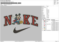 Nike Mouse Embroidery File 6 sizes