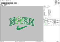 Nike Monster V2 Embroidery File 6 sizes