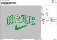 Nike Monster V2 Embroidery File 6 sizes