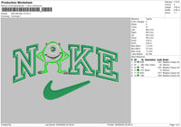 Nike Monster V2 Embroidery File 6 sizes