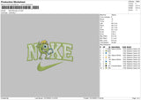 Nike Monster V3 Embroidery File 6 sizes