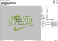 Nike Monster V3 Embroidery File 6 sizes