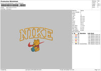 Nike Pooh V2 Embroidery File 6 sizes