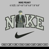 Nike Peaky Embroidery File 6 sizes