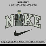 Nike Peaky Embroidery File 6 sizes