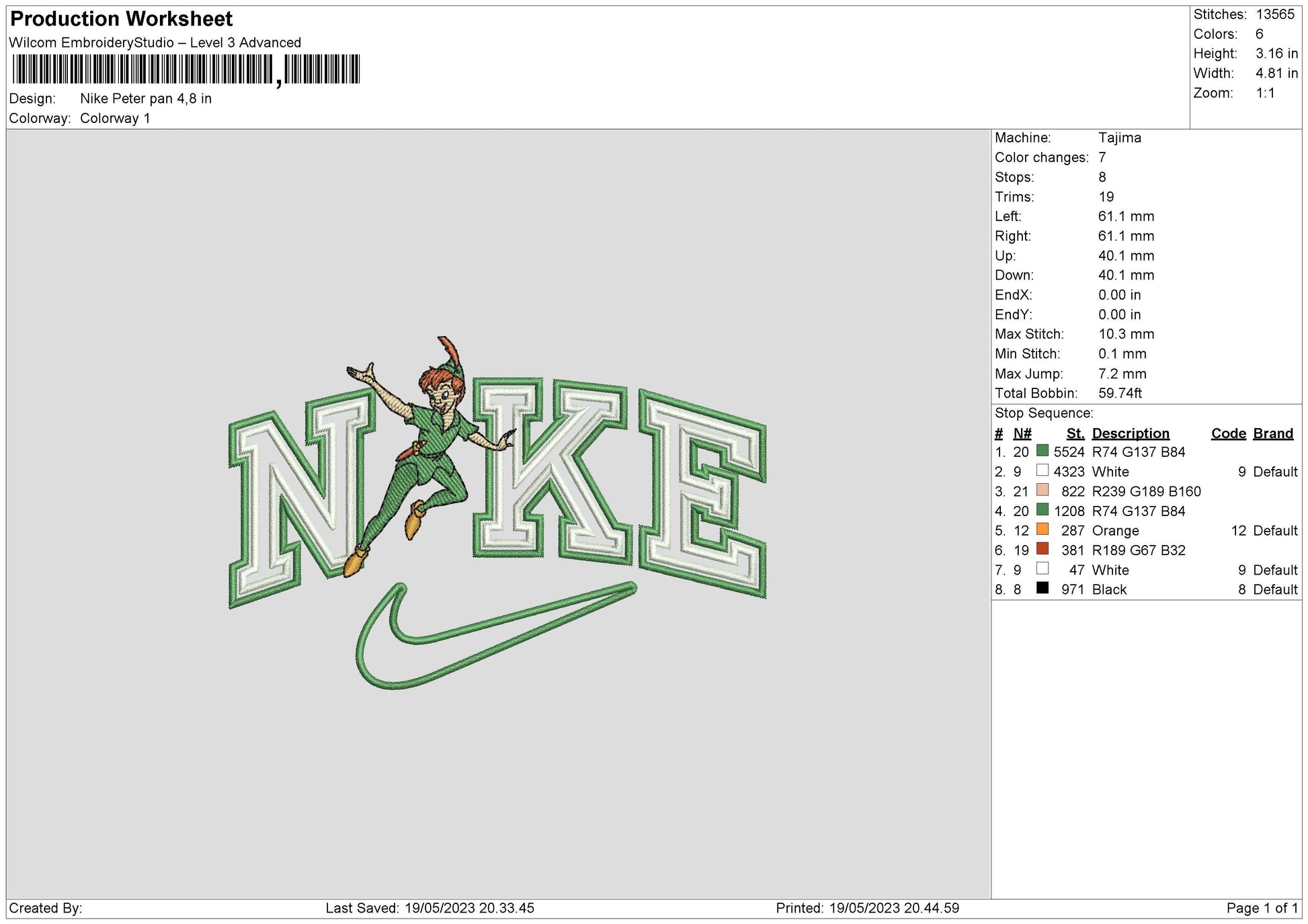 Nike Peter Embroidery File 6 sizes – embrostudio