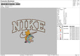 Nike Swoosh Pooh V4 Embroidery File 6 sizes