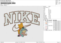 nike pooh v4 Embroidery