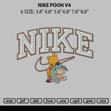 Nike Swoosh Pooh V4 Embroidery File 6 sizes