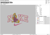 Nike Rapunzel03 Embroidery File 6 sizes