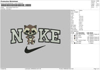 Nike Rocket F Embroiery File 6 sizes