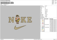 Nike Russel EMbroidery File 6 sizes