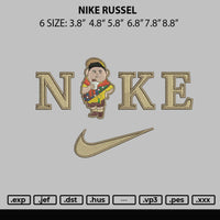 Nike Russel EMbroidery File 6 sizes