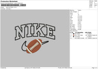 Nike Softball Embroidery File 6 sizes