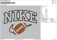 Nike Softball Embroidery File 6 sizes