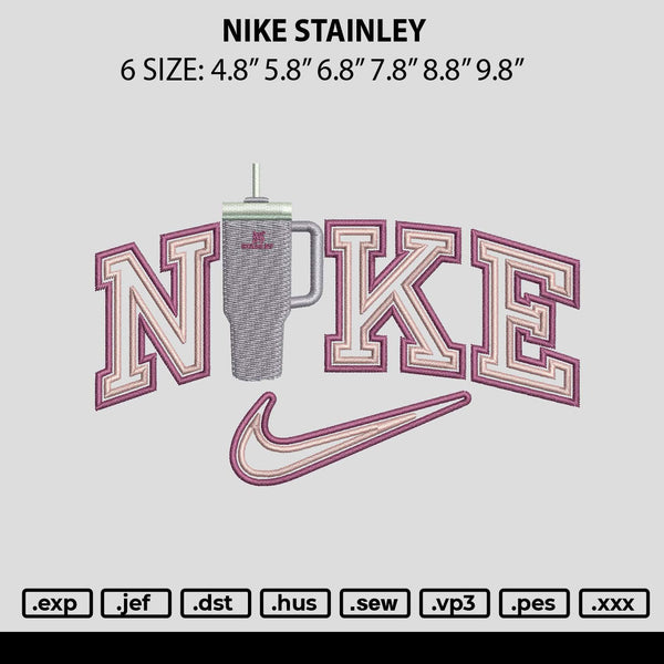 Nike Stainley Embroidery File 6 sizes